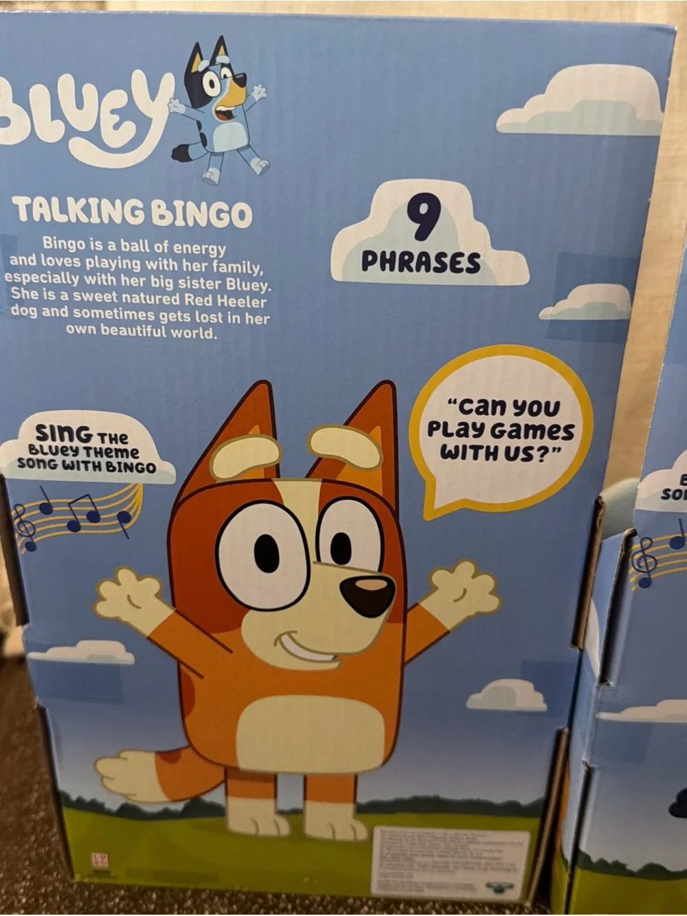 Talking Bluey and Bingo Plush Toy - Orange and Light Blue Characters
